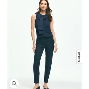 Brooks Brothers‎ Advantage Chino Stretch Navy Blue Career Pants Size 10